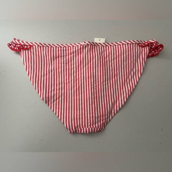Aerie Red and White Striped Bikini Swim Bottoms Size Small and XS - Picture 7 of 7